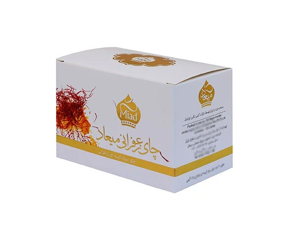 چای کیسه ای زعفرانی 20 عددی  میعاد