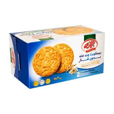 بیسکویت چند غله بدون شکر با پودر دارچین 180 گرمی جمانه