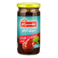 مربا آلبالو شیشه ای 300 گرمی مهرام 