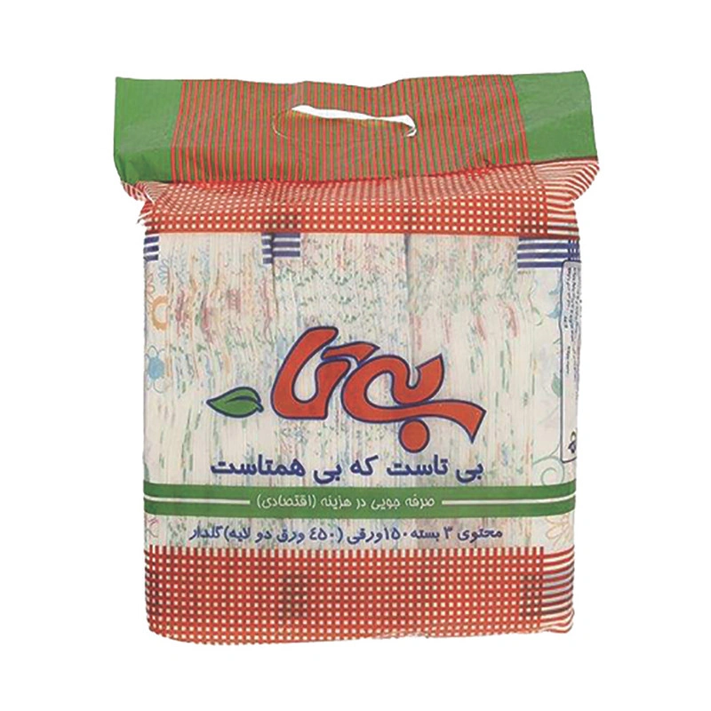دستمال کاغذی 3 بسته 150 ورقی ( 450 ورق دولایه ) گلدار بیتا