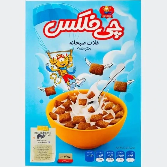 چی فلکس بالشتی کاکائویی ( غلات صبحانه )50 گرمی چی توز