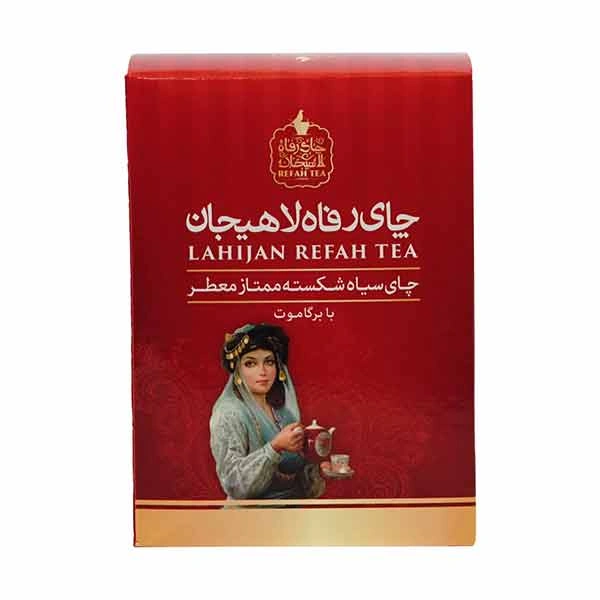 چای سیاه شکسته ممتاز معطر 350 گرمی چای رفاه لاهیجان
