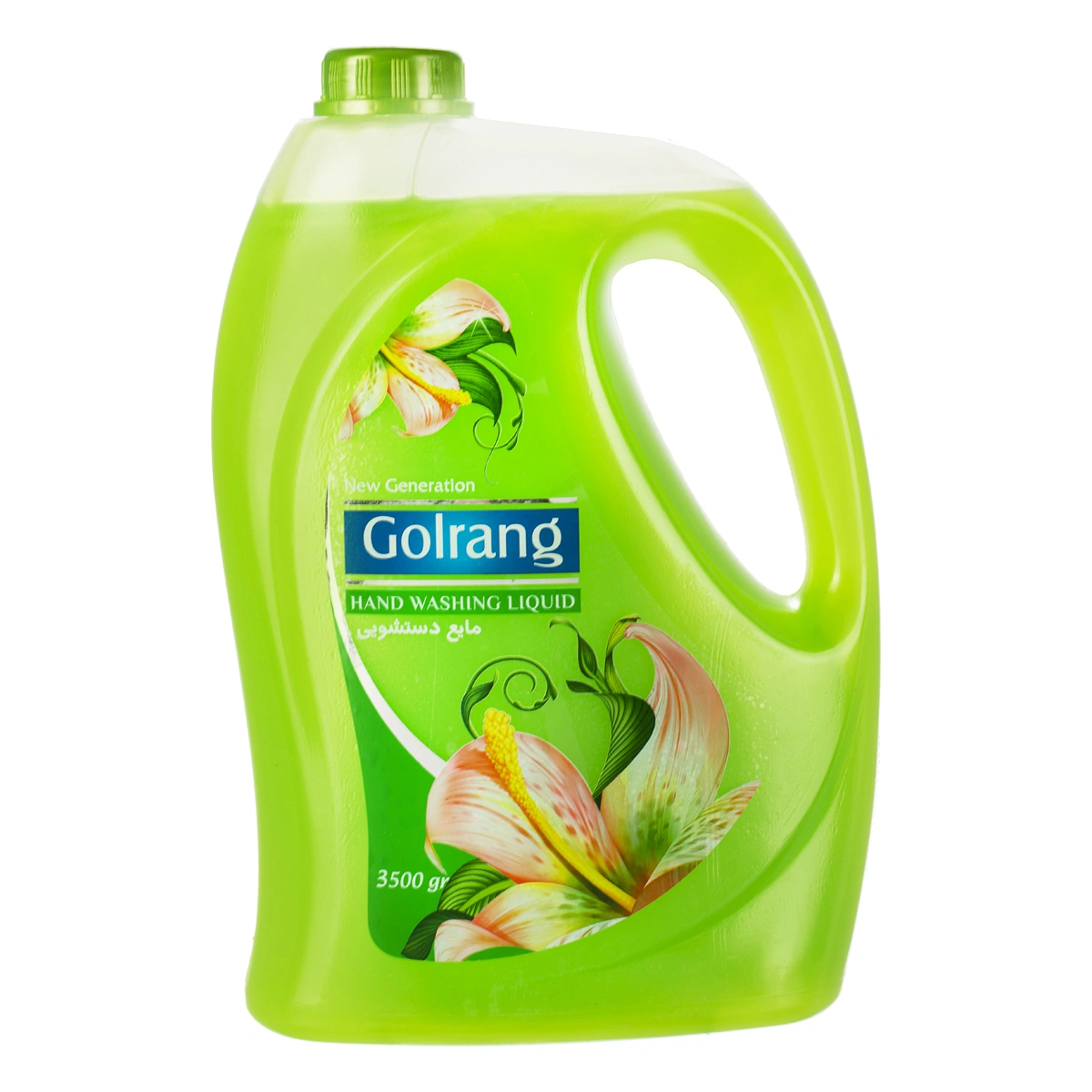 مایع دستشویی صدفی سبز حاوی ویتامین 3500 گرمی گلرنگ 