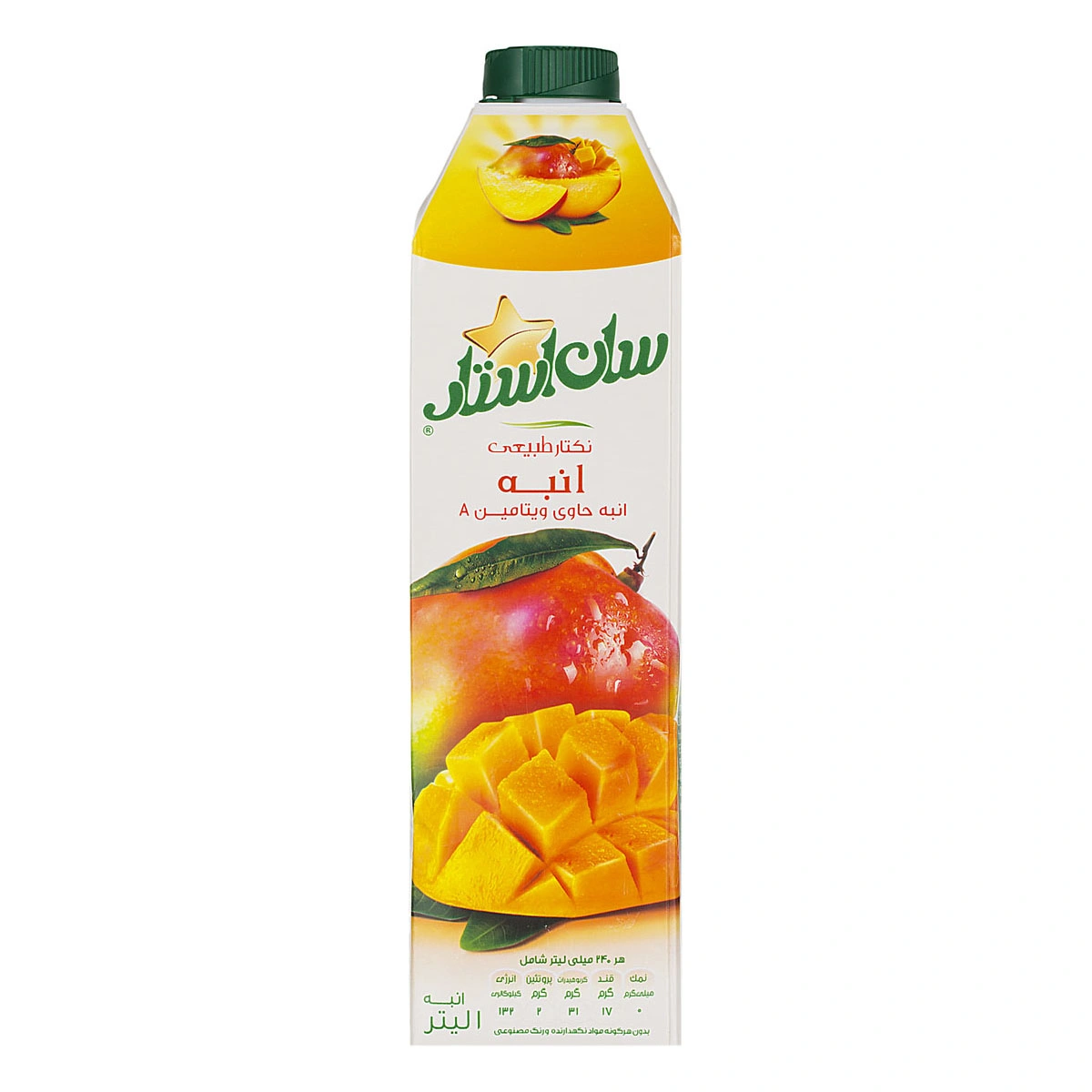 آبمیوه انبه 1 لیتری سان استار