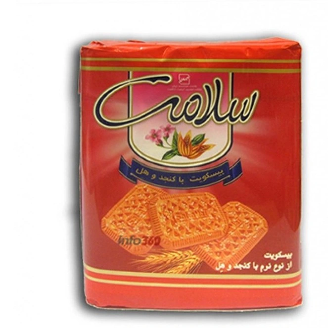 بیسکویت با طعم هل و کنجد و تزیین شکر 1000 گرم سلامت