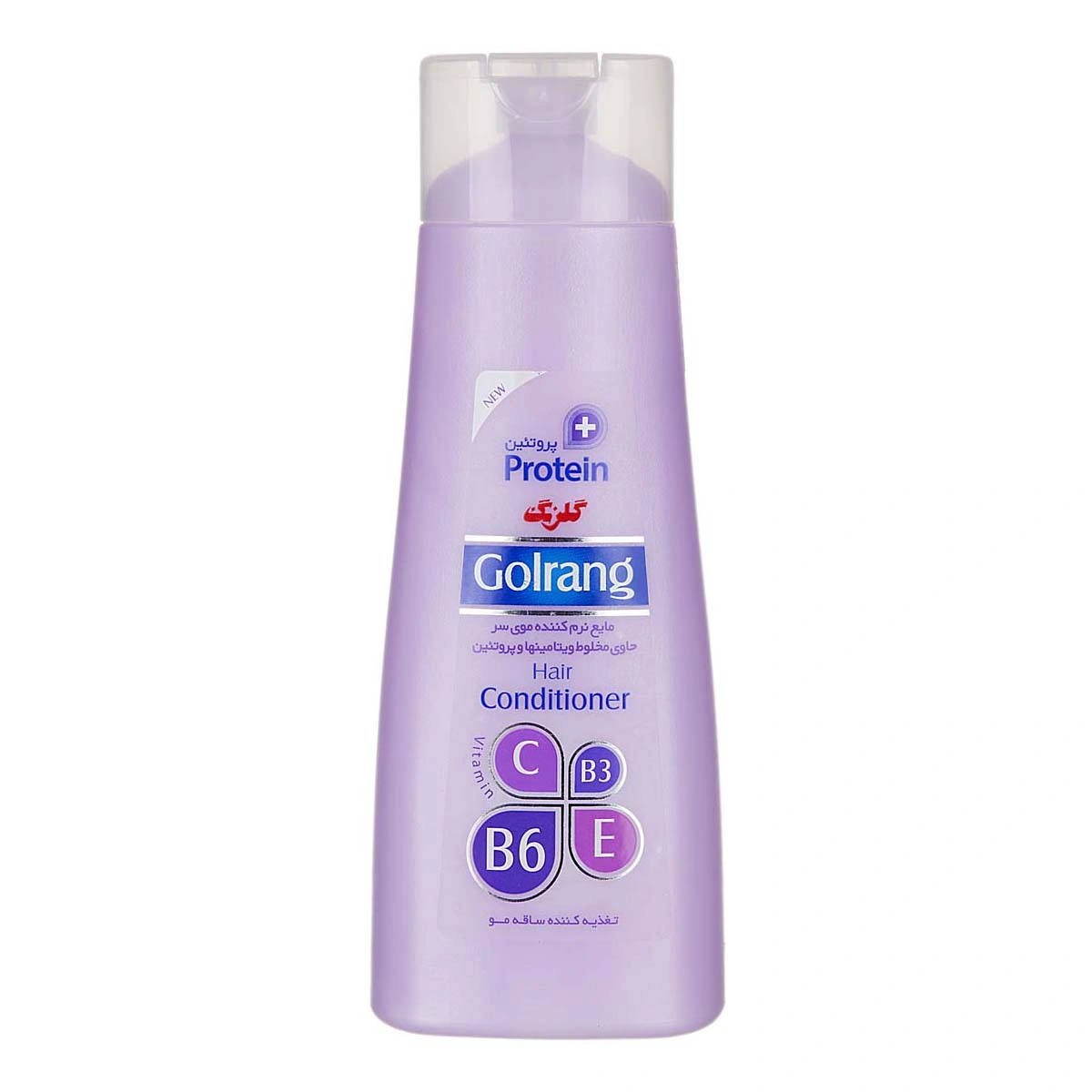مایع نرم کننده موی سر حاوی پروتئین و مخلوط ویتامینها تغذیه کننده ساقه مو ( بنفش ) 300 گرمی گلرنگ