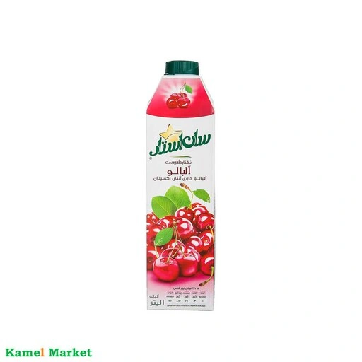 آبمیوه آلبالو 1 لیتری سان استار