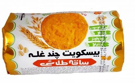 بیسکویت ساقه طلایی چند غله غنی شده با ویتامین D