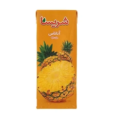 آب میوه نی دار آناناس 200 میلی لیتری شریسا