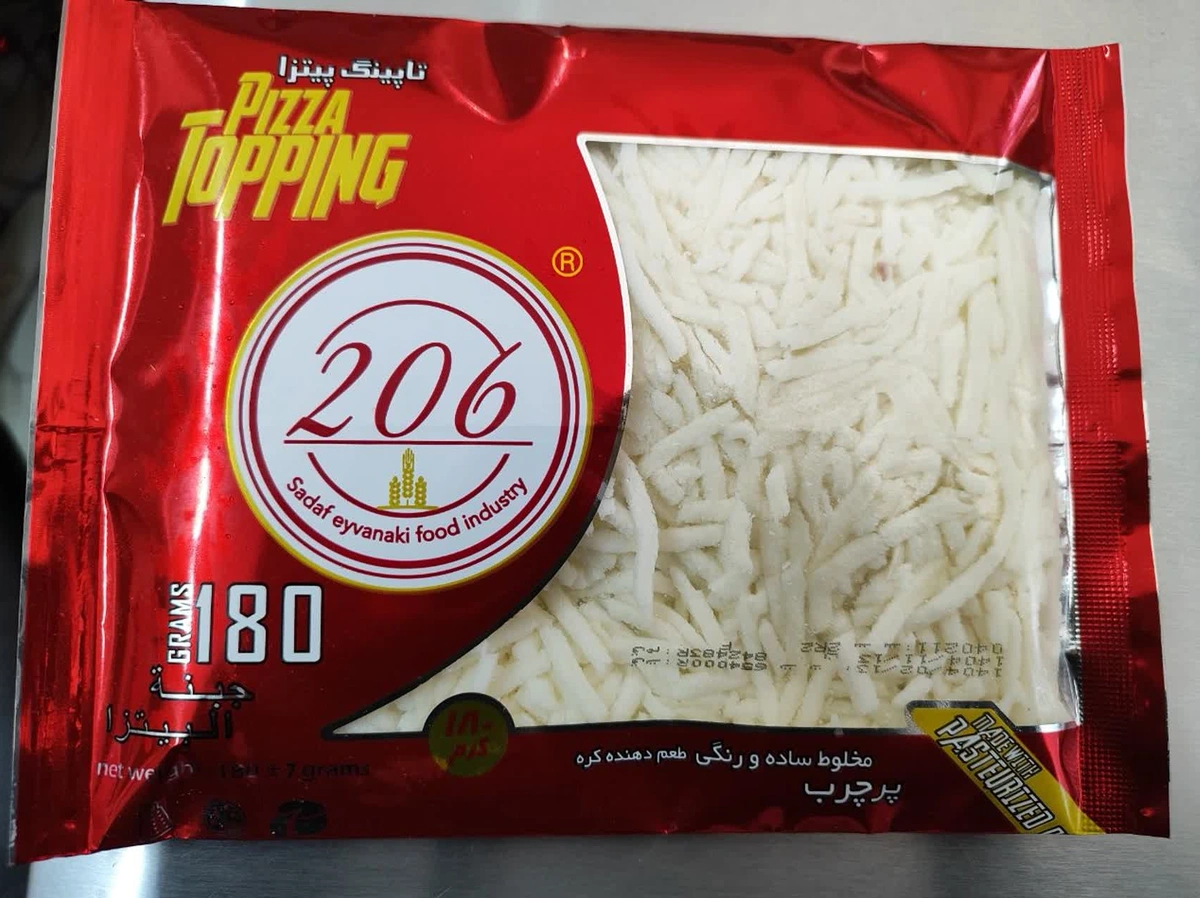 پنیر پیتزا180 گرمی تاپینگ