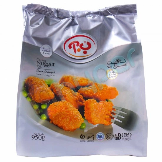 ناگت مرغ 70%  450 گرمی ب . آ