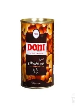 کنسرو لوبیا و قارج 420 گرمی دونی