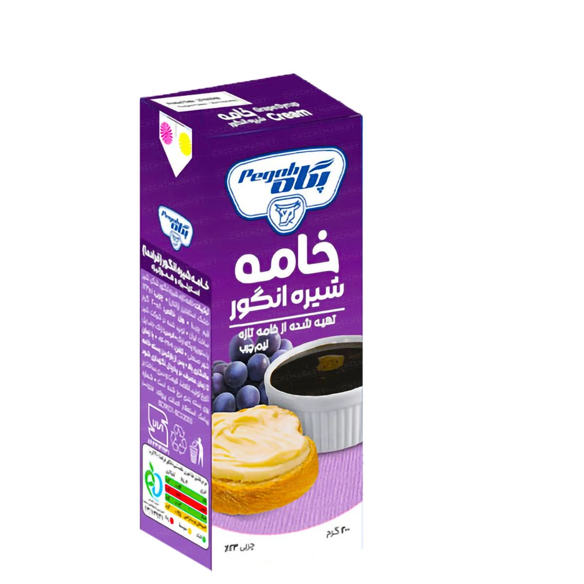 خامه شیر انگور 200 میلی لیتری پگاه