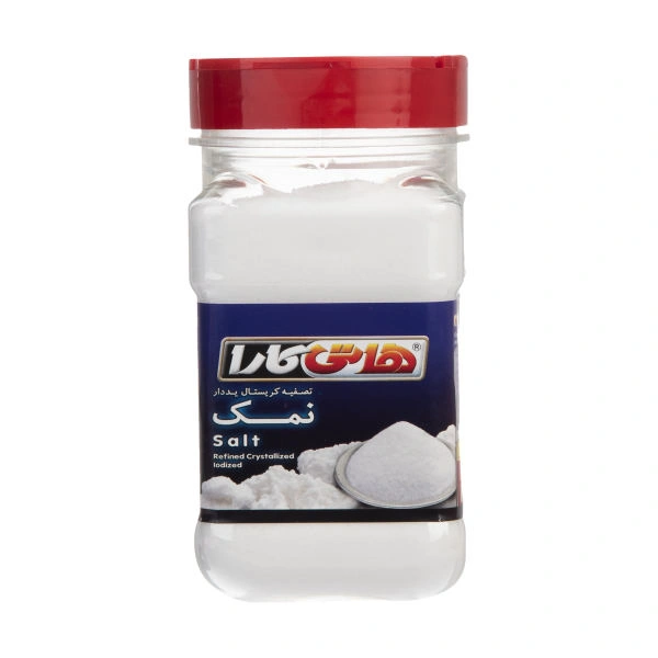 نمک خوراکی تصفیه شده یدار 400 گرمی هاتی کارا