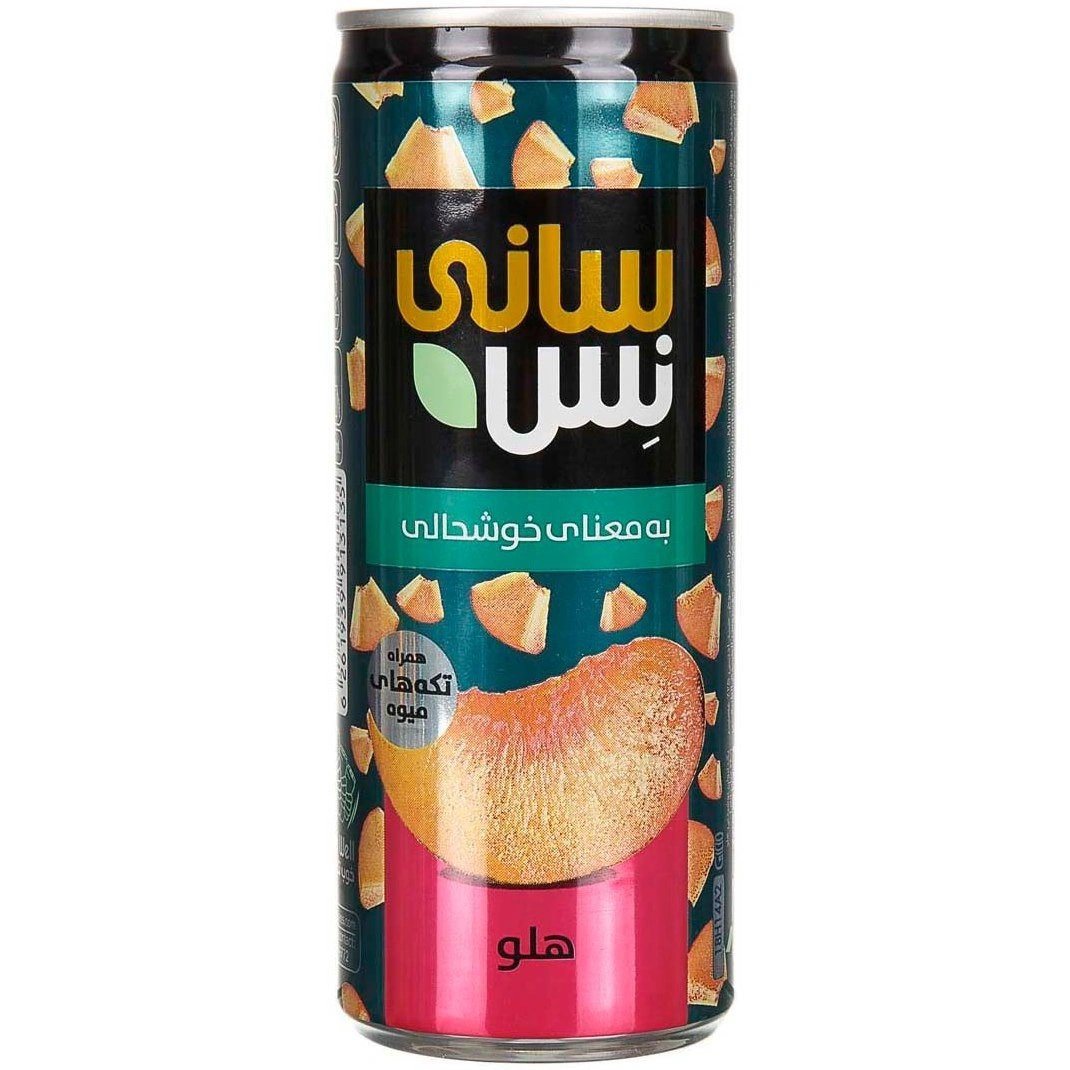 نوشیدنی  هلو قوطی 240 گرمی سانی نس