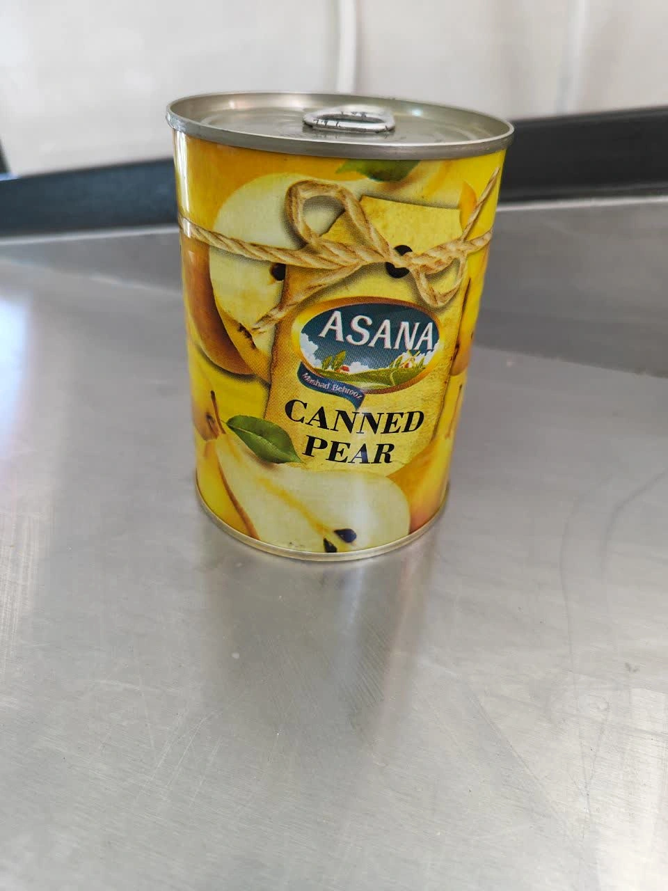 کمپوت گلابی کلیدار 380 گرمی آسانا 