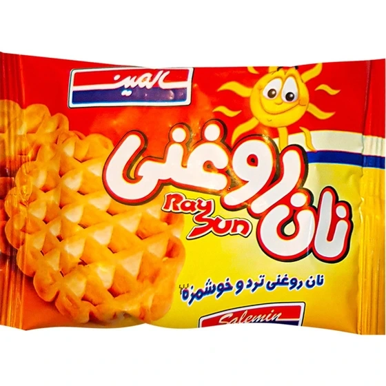 نان روغنی گرد 25 گرمی سالمین 