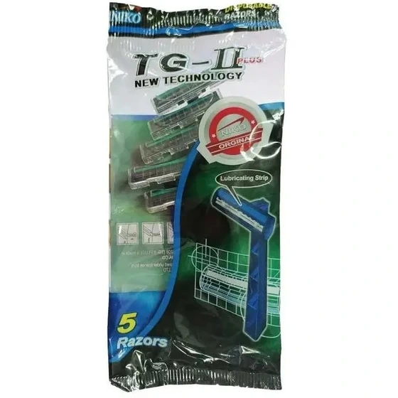 ژیلت 2 لبه پفکی صابونی دار 5 عددی نیکو
