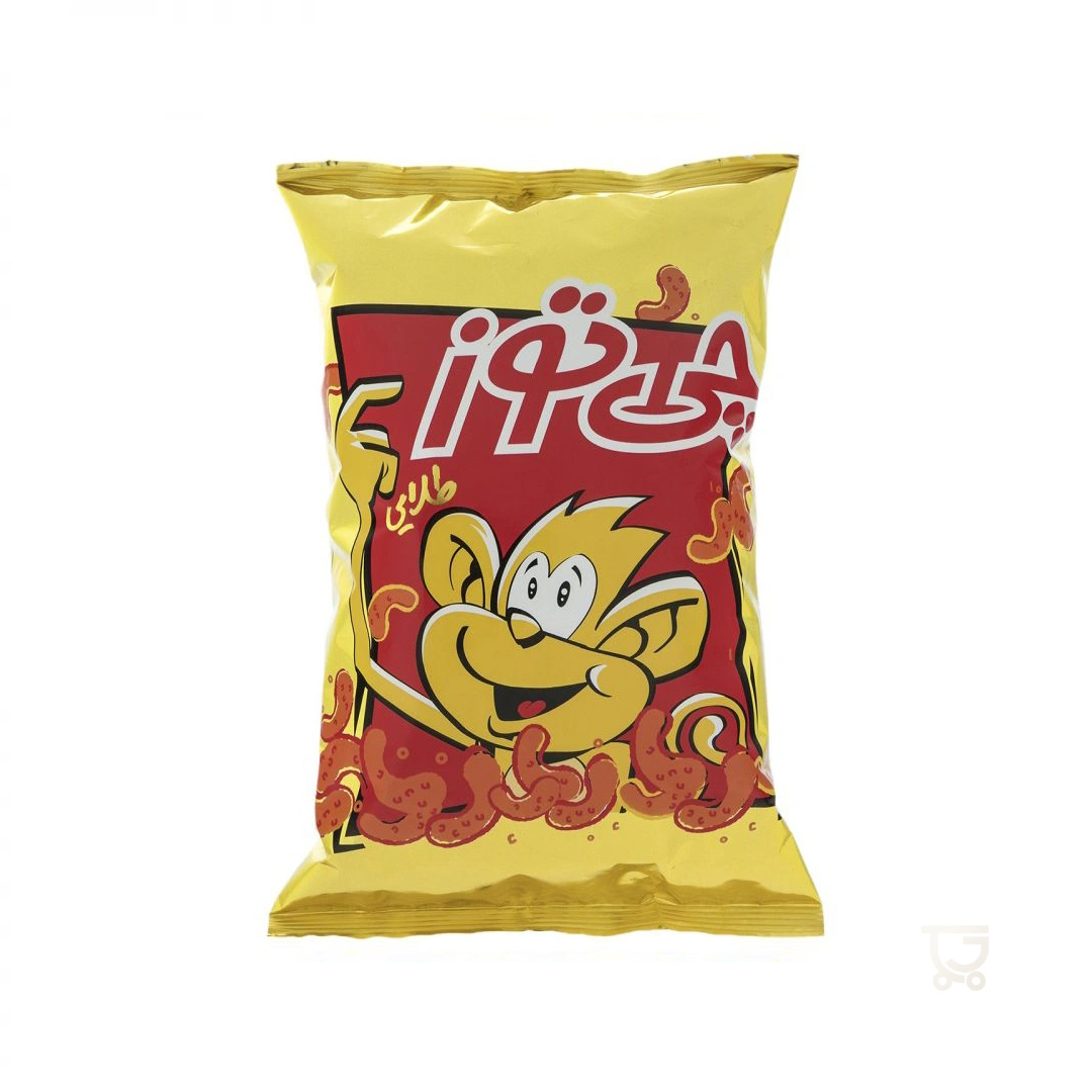 اسنک طلایی پنیری کوچک 65 گرمی چی توز