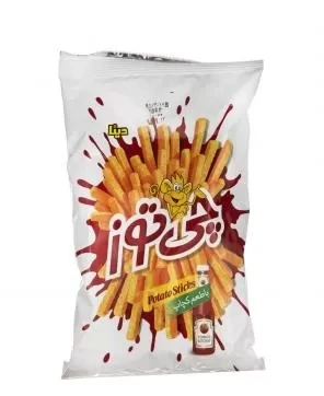 استیک سیب زمینی با طعم کچاب  105 گرمی چی توز