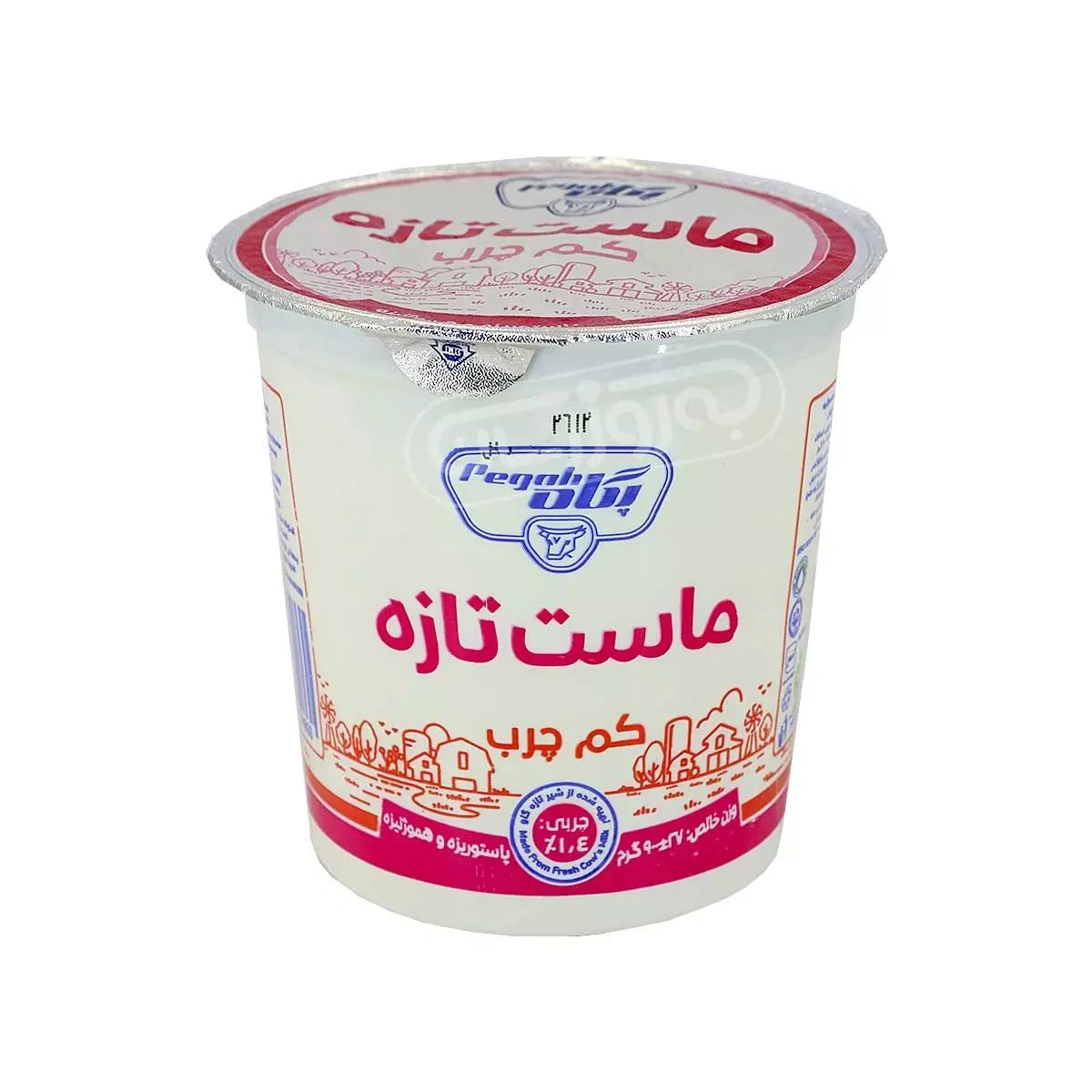 ماست تازه کم چرب 1/5 کیلویی پگاه